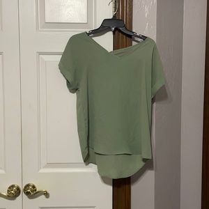 Green blouse